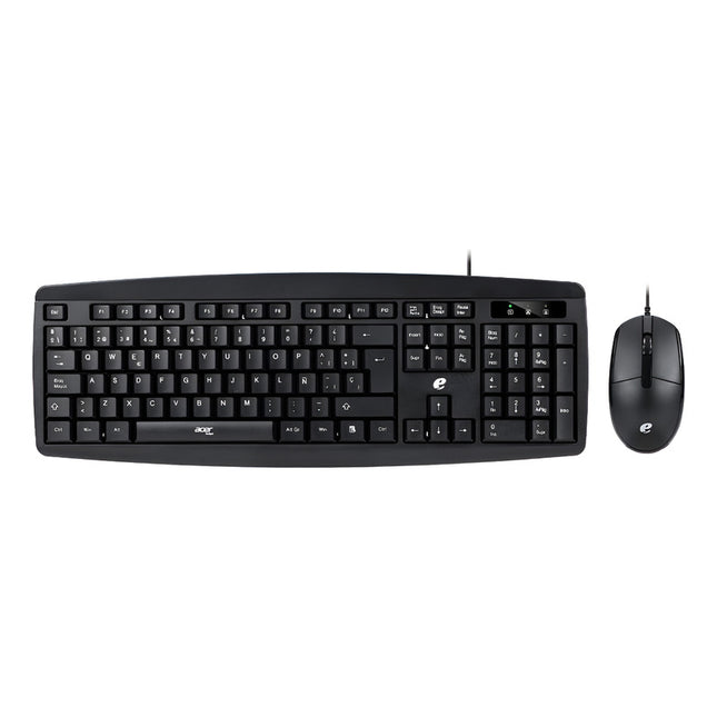 Teclado Y Mouse Alámbrico En Español Acer Eak030 Mouse Negro