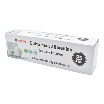 Bolsas Herméticas Para Alimentos X25 Unidades. Vigore
