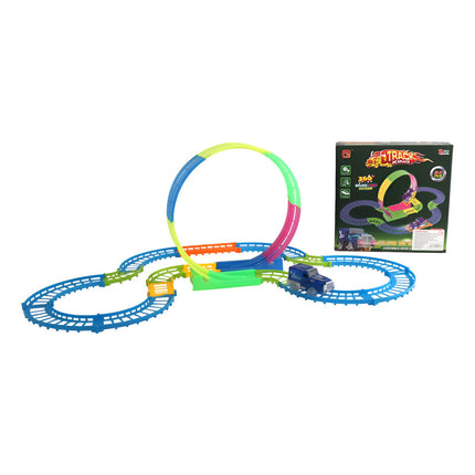 Pista Track De Autos 360° - 24 Piezas 108 X 91 X 28 Cm Va