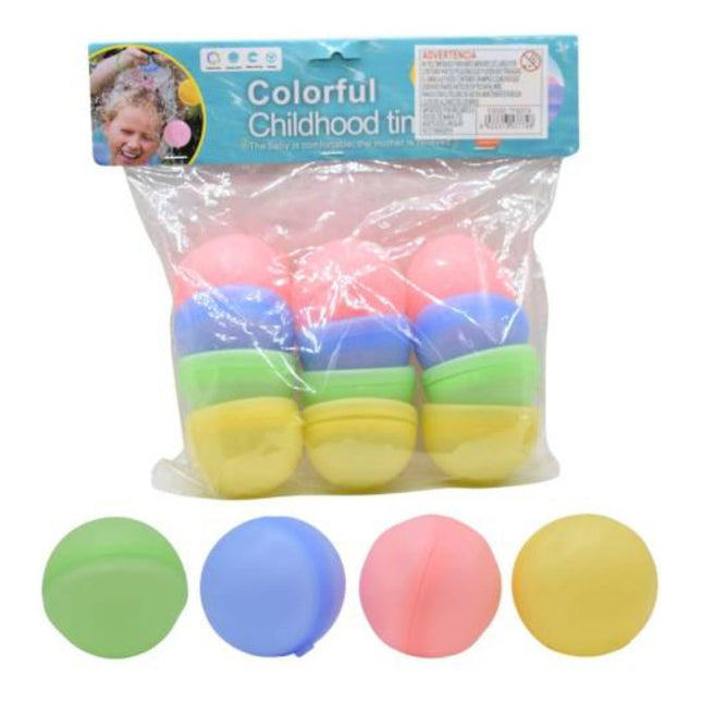 Bombitas De Agua Reutilizables De Silicona X12 Unidades