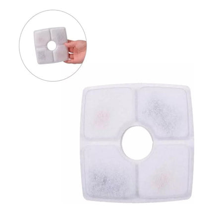 Filtro Fuente Bebedero De Mascotas Pack X10 Unidades Blanco