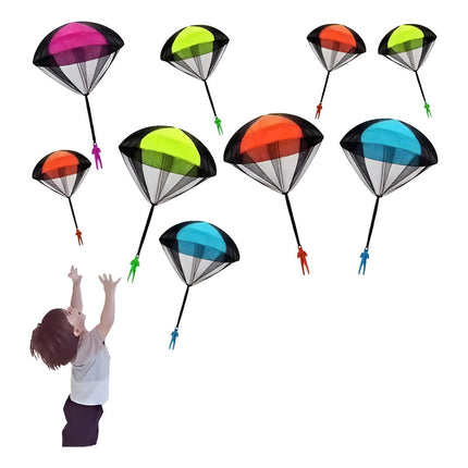 Muñeco Con Paracaídas Juego Al Aire Libre En Colores