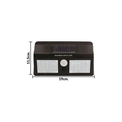 Lampara Foco Led Solar   Doble Con Sensor De Movimiento /luz