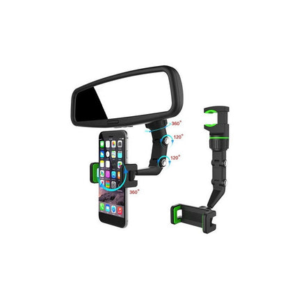 Soporte De Celular De 4 / 7  Espejo Retrovisor Rotación 360° N/a
