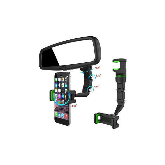 Soporte De Celular De 4 / 7  Espejo Retrovisor Rotación 360° N/a