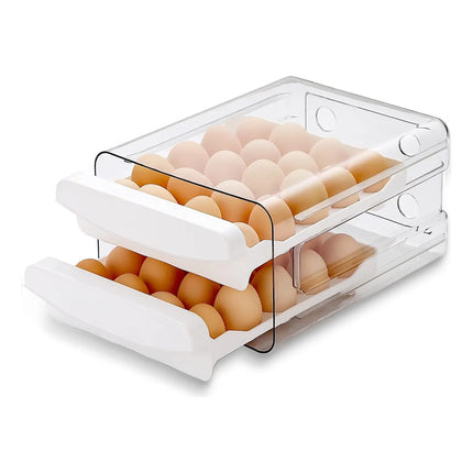 Caja Organizador Para Huevos 32 Unidades Transparente