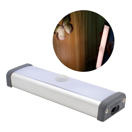 Lampara Emergencia Recargable Luz Led Sensor Movimiento Usb Calida