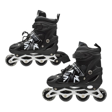 Patines Roller Ajustables Negros 39-43 Sp38364 39-49 Negro