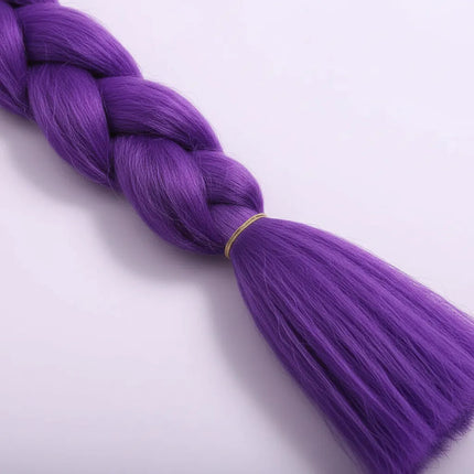 Trenza Violeta De Pelo Sintético 55cm Cas00185 Violeta