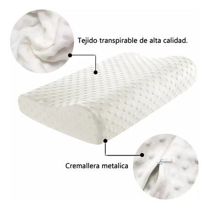 Almohada Viscoelástica Memory Cervical Ortopédica Calidad