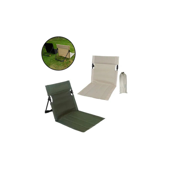 Reposera Portátil Asiento Con Respaldo Ideal Camping Playa V