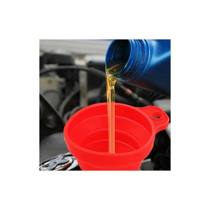 Embudo De Silicona Plegable Liquidos Botellas Motores