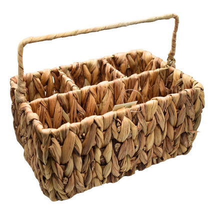 Organizador De Ratán Con Asa 25x17x12cm. Chw02441