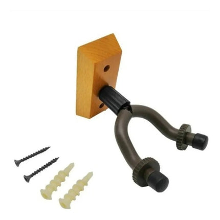 Soporte Para Colgar Guitarra O Bajo De Pared Madera
