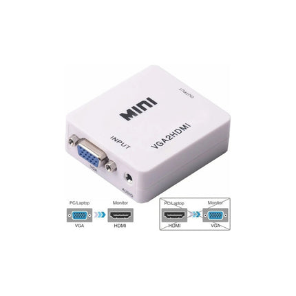 Adaptador Conversor Convertidor De Vga A Hdmi Con Audio