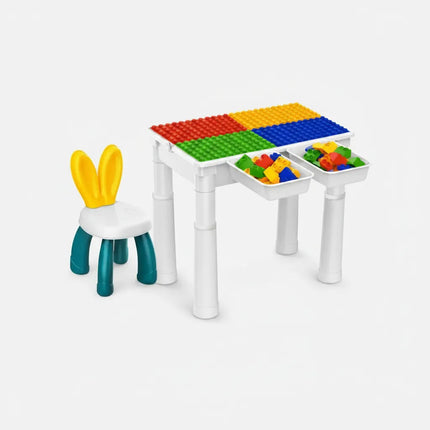 Mesa De Juegos Con Bloques Y Silla 102pcs Ty373008 102