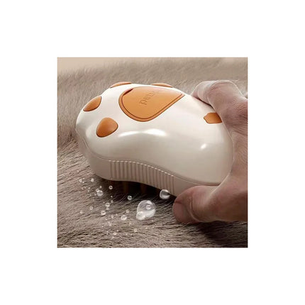 Cepillo Masajeador Vapor Mascotas Perro Gato Patita V