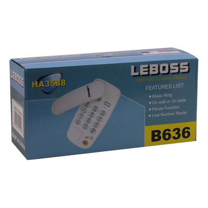 Telefono De Mesa Leboss 636 Negro (jttel026neg) Negro