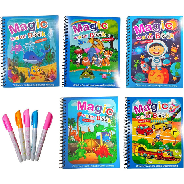 Libro Infantil Coloreable Incluye: Lapiz Recargable De Agua.