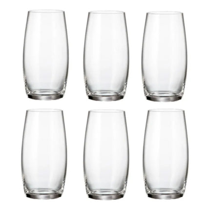Set 6 Vasos De Vidrio 450ml  Oferta V