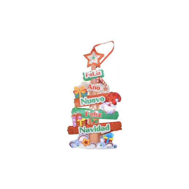 Adorno Cartel Navideño 40x20cm Ccm00662 R