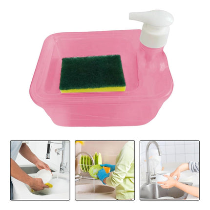 Dispensador Jabon Y Porta Esponja Plastico F9921 V