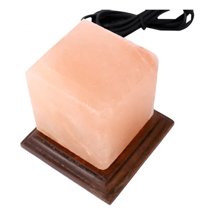 Lampara De Sal Himalaya Cuadrada Con Luz De Colores Usb V V