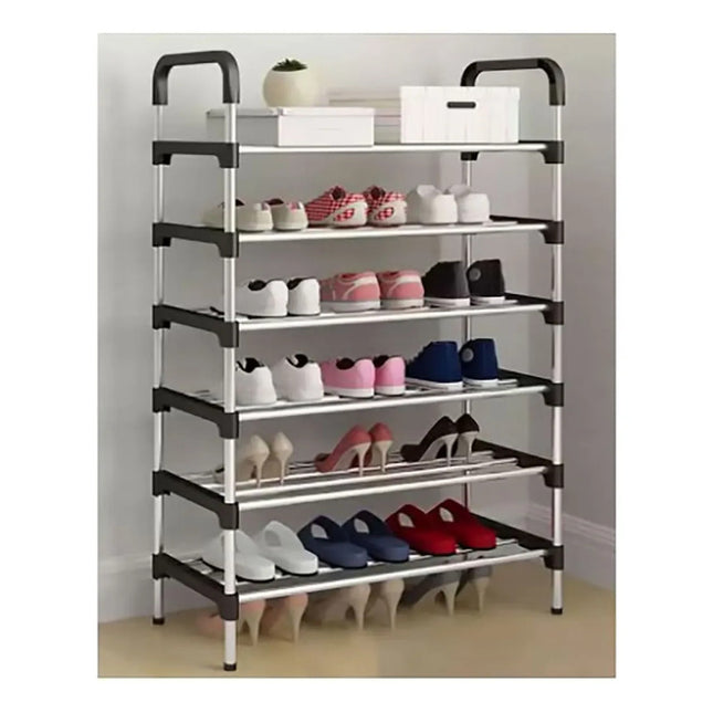 Zapatera Organizador Metalico 6 Estantes - J8-0139 Gris