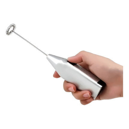 Batidor Revolvedor Magico Para Cafe Magnifico Instrumento Blanco Con Detalles En Negro