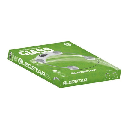 Balanza Digital Ledstar Glass Redonda  180kg Vdro
