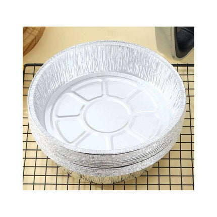 Bandeja Aluminio Para Freidora 20x4cm Redonda Plateado