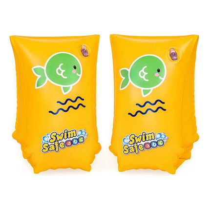 Manguitos Inflables Swim Safe Bestway Flotadores Infantiles Amarillo