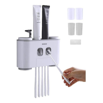 Dispensador De Pasta Automático Con Porta Cepillo Grande