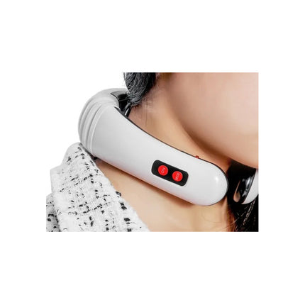 Masajeador De Cuello + 2 Parches Electrodos Portátil Recarga V