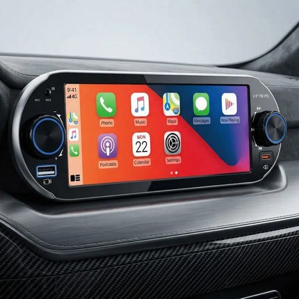 Pantalla Táctil 6.8'' Apple Carplay Y Android Auto 6283w Negro