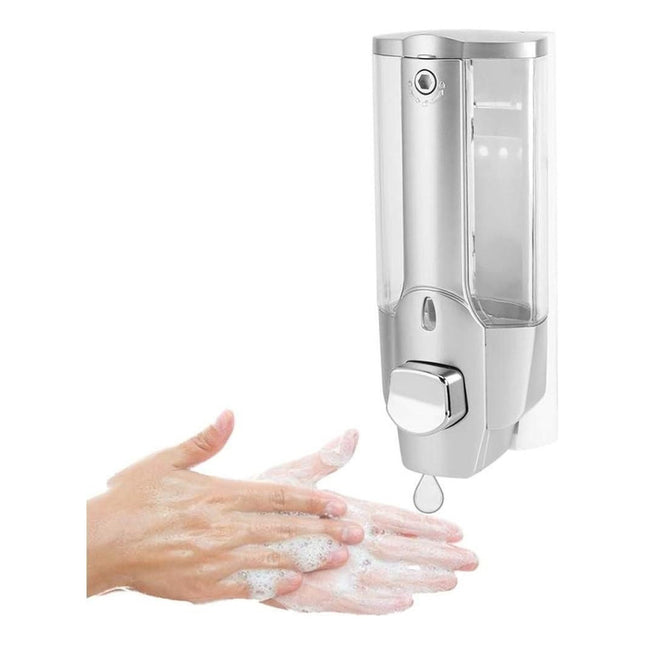 Dispensador Plastico Para Jabon Liquido Gris  Gris