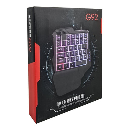 Teclados Ergonómicos  Una Sola Mano Mini Teclado 35 Teclas Negro Inglés (qwert)