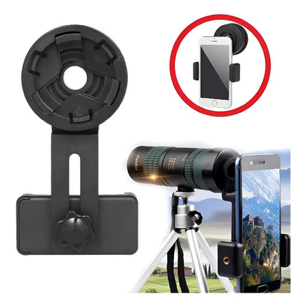 Adaptador Soporte Para Teléfono Celular En Telescopio        Negro