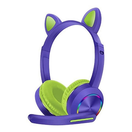 Auriculares Orejas De Gato  Con  Luz Led Y Micrófono  Varios