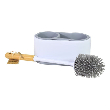 Cepillo De Baño De Silicona Con Base Colgante 40x21x10cm B