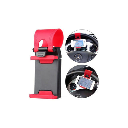 Soporte De Celular Para El Volante Del Auto -  Hasta 8.5 Cms