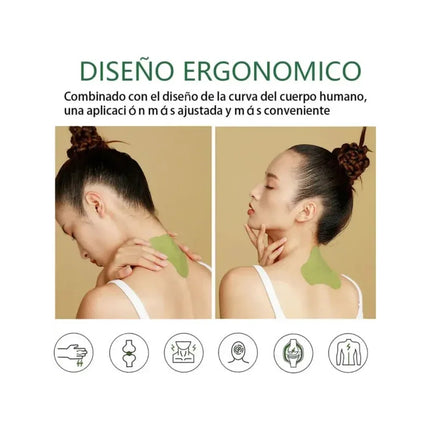 Parche De Hierbas Para El Dolor Cuello  Cervical 10pcs Verde
