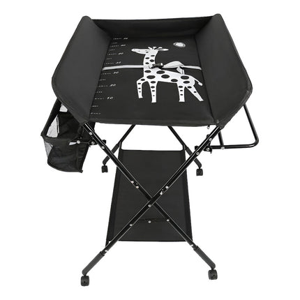 Cambiador Plegable Para Bebe-con Toallero Y Cestos Laterales Negro V