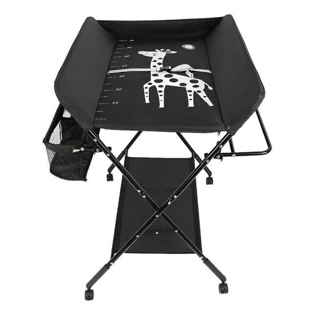 Cambiador Plegable Para Bebe-con Toallero Y Cestos Laterales Negro V