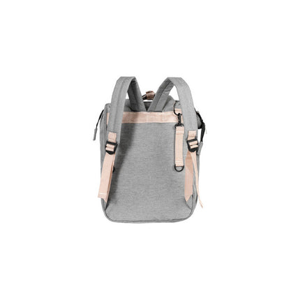 Mochila Maternal Con Cuna Cambiador Multi Premiun  Gris Gris Liso