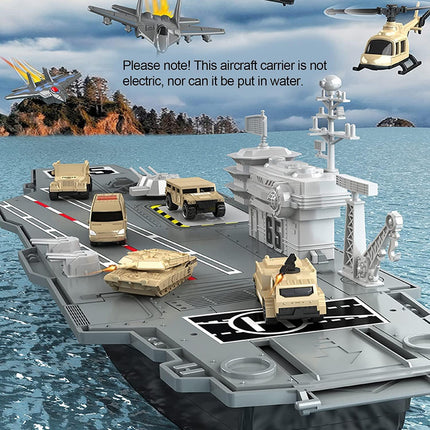 Juego De Batalla Militar En Porta Aviones 86cm Gris