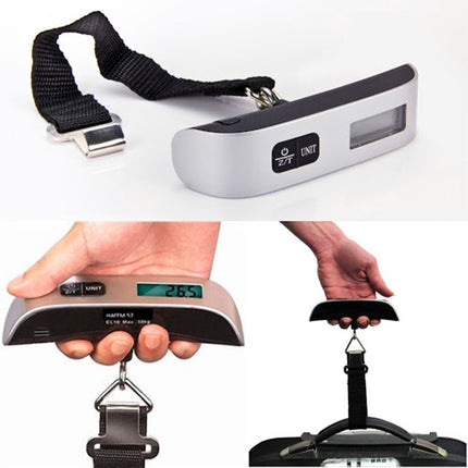 Balanza Digital Portátil Viaje Camping Pesca Maletas Gris
