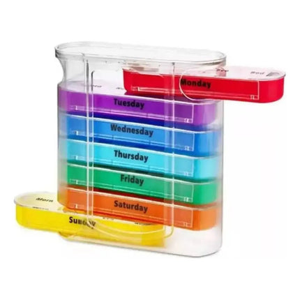 Pastillero Organizador Acrílico Semanal Contenedor Premium Varios