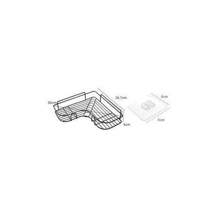 Esquinero Organizador Repisa De Baño / Cocina Adeshiva Meta N/a