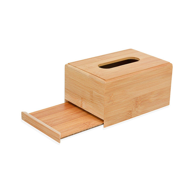 Servilletero Rectangular De Bambu Madera